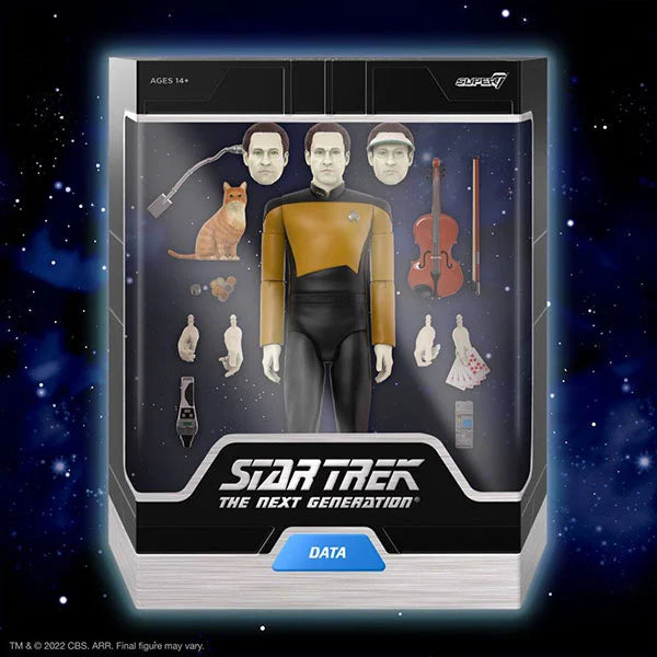 Star Trek: TNG - Lieutenant Commander Data - Ultimates Actionfigur - 18 cm