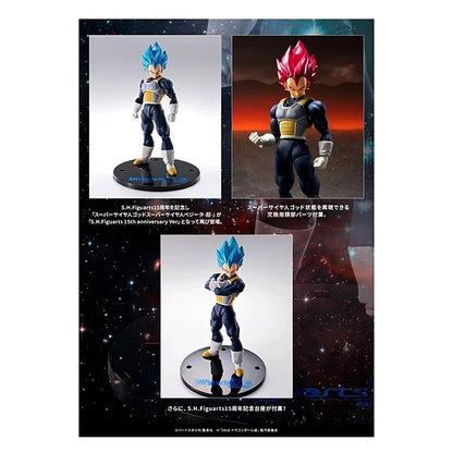 Dragon Ball Super: Vegeta Super Saiyan Blue (15th Anniversary Version) - S.H. Figuarts - Actionfigur - 14 cm
