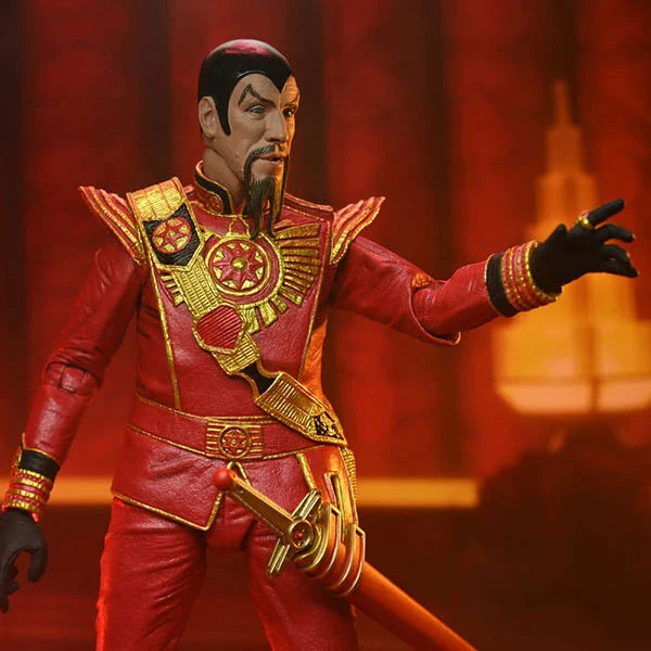 Flash Gordon: Ming (1980 - Red Military Outfit) - Ultimate Actionfigur - 18 cm