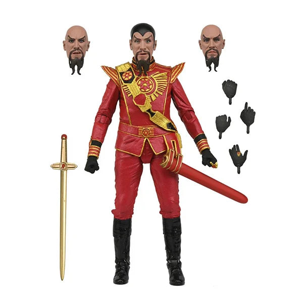 Flash Gordon: Ming (1980 - Red Military Outfit) - Ultimate Actionfigur - 18 cm