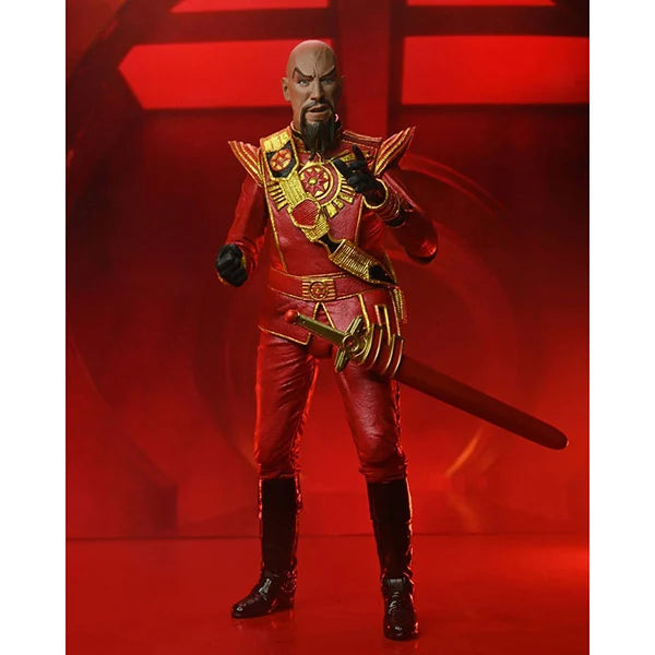 Flash Gordon: Ming (1980 - Red Military Outfit) - Ultimate Actionfigur - 18 cm