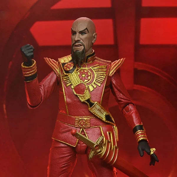 Flash Gordon: Ming (1980 - Red Military Outfit) - Ultimate Actionfigur - 18 cm