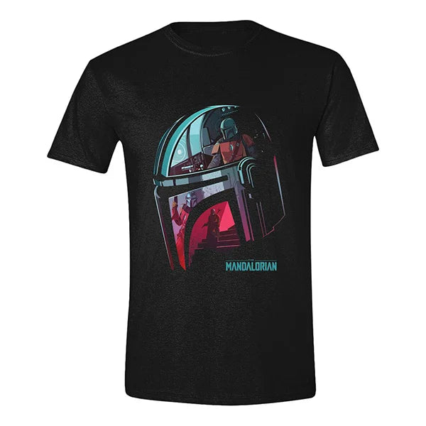 Star Wars: The Mandalorian Reflection - Schwarz - T-Shirt