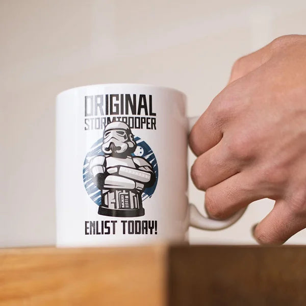 Star Wars: Original Stormtrooper - Tasse / Kaffeetasse weiss - Enlist Today