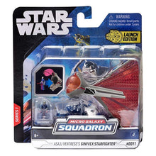 Star Wars: Micro Galaxy Squadron - Ginivex Starfighter 7,6 cm Fahrzeug & 2,5 cm Asajj Ventress Micro Figure