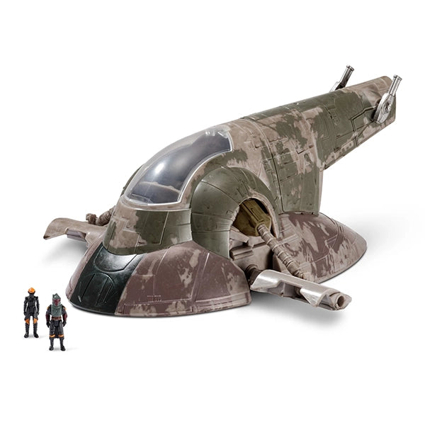Star Wars: Micro Galaxy Squadron - Boba Fetts Starship mit 2 Micro Figure