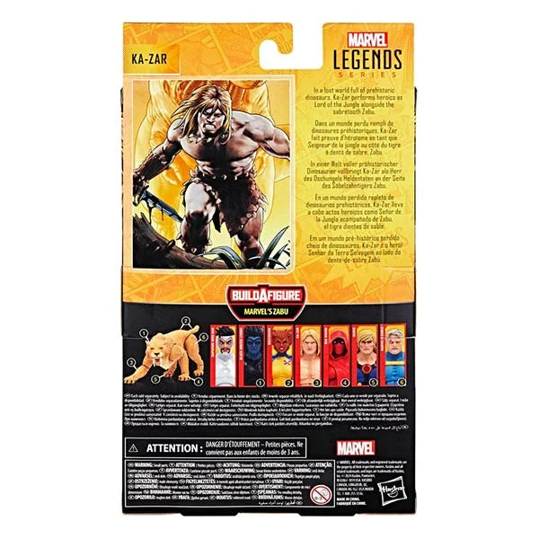 Marvel Legends: Ka-Zar - Marvel's Zabu - BAF #3 - Actionfigur - F9075 - 15 cm