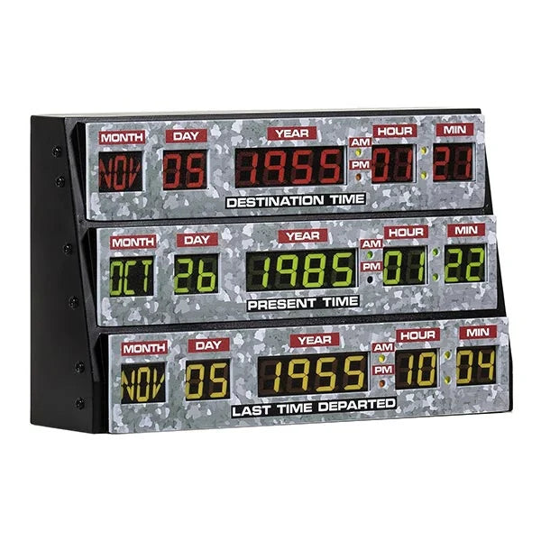 Back to the Future: 3D Time Display - Wandleuchte / Deko-Leuchte
