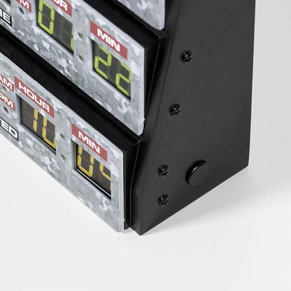 Back to the Future: 3D Time Display - Wandleuchte / Deko-Leuchte