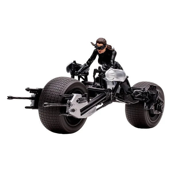DC Multiverse: Batpod with Catwoman (The Dark Knight Rises) - Actionfigur & Fahrzeug - 18 cm