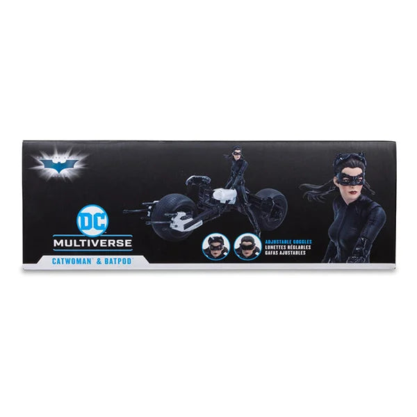 DC Multiverse: Batpod with Catwoman (The Dark Knight Rises) - Actionfigur & Fahrzeug - 18 cm