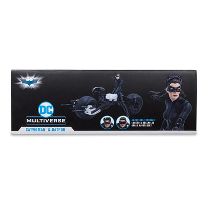 DC Multiverse: Batpod with Catwoman (The Dark Knight Rises) - Actionfigur & Fahrzeug - 18 cm