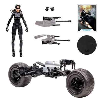 DC Multiverse: Batpod with Catwoman (The Dark Knight Rises) - Actionfigur & Fahrzeug - 18 cm