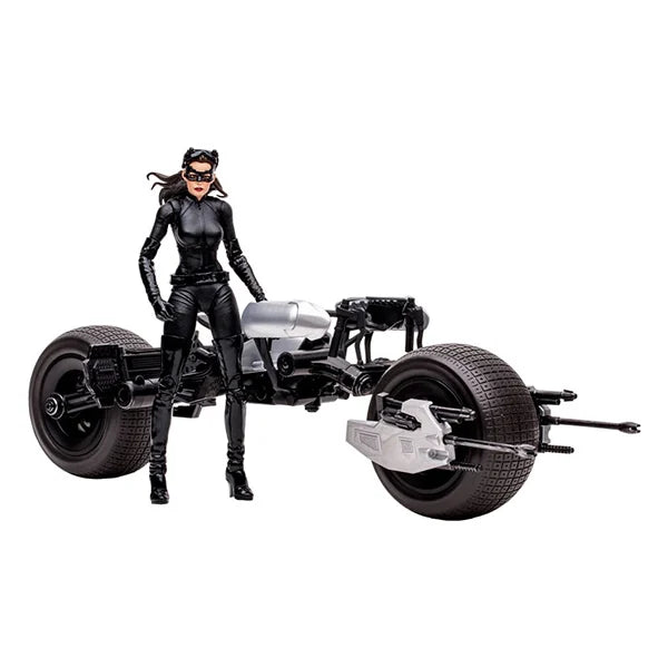 DC Multiverse: Batpod with Catwoman (The Dark Knight Rises) - Actionfigur & Fahrzeug - 18 cm