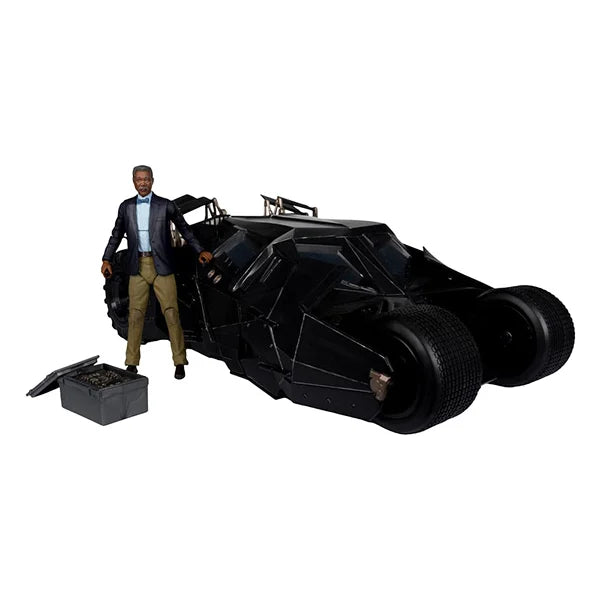 DC Multiverse: Tumbler with Lucius Fox (The Dark Knight) - Actionfigur & Fahrzeug - 45.7 cm