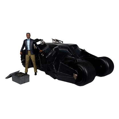DC Multiverse: Tumbler with Lucius Fox (The Dark Knight) - Actionfigur & Fahrzeug - 45.7 cm