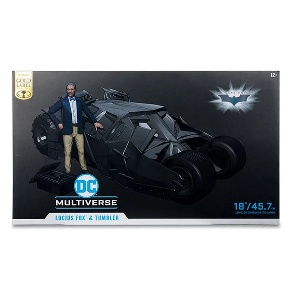 DC Multiverse: Tumbler with Lucius Fox (The Dark Knight) - Actionfigur & Fahrzeug - 45.7 cm