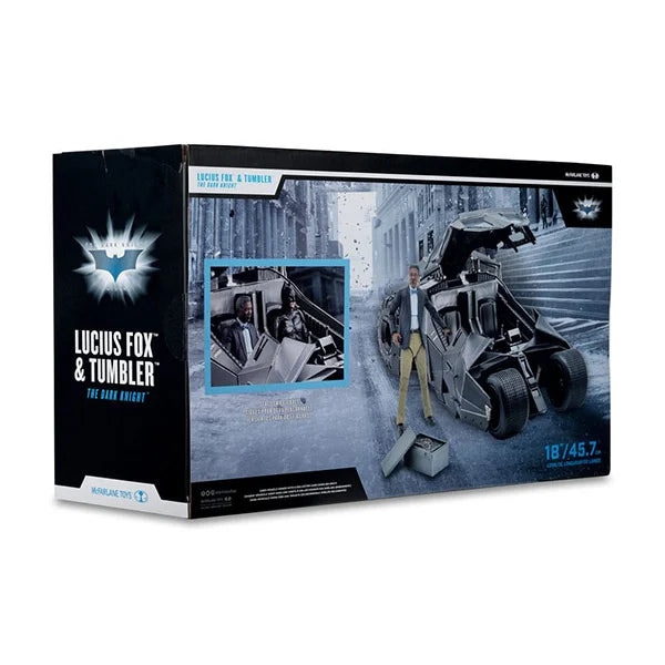 DC Multiverse: Tumbler with Lucius Fox (The Dark Knight) - Actionfigur & Fahrzeug - 45.7 cm