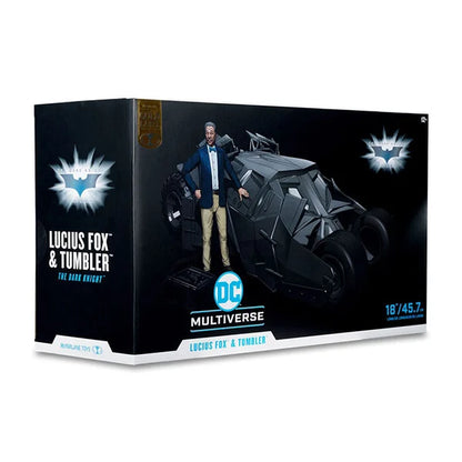 DC Multiverse: Tumbler with Lucius Fox (The Dark Knight) - Actionfigur & Fahrzeug - 45.7 cm