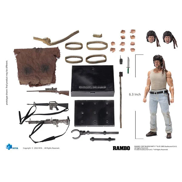 Rambo: John Rambo - Exquisite Super Actionfigur 1/12 - 16 cm