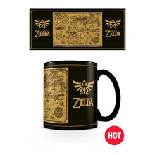 The Legend of Zelda: Tasse / Kaffeetasse mit Thermoeffekt - Zelda Map