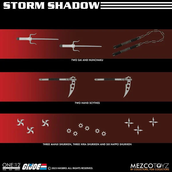 G.I. Joe: Storm Shadow - Actionfigur 1/12 - 17 cm