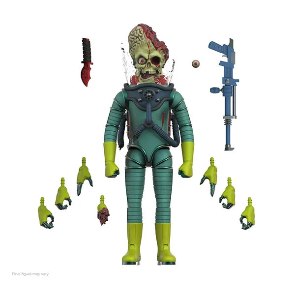 Mars Attacks: Smashing the Enemy - Damaged Martian - Ultimates Actionfigur (Wave 1) - 18 cm