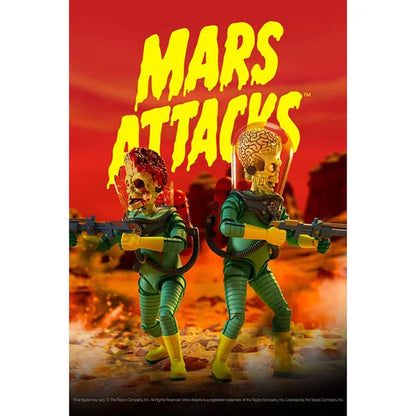 Mars Attacks: Smashing the Enemy - Damaged Martian - Ultimates Actionfigur (Wave 1) - 18 cm
