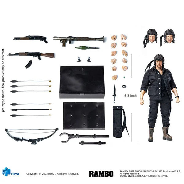 Rambo: First Blood II - John Rambo - Exquisite Super Actionfigur 1/12 - 16 cm