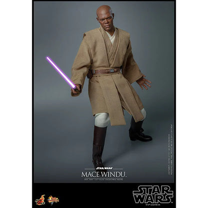 Hot Toys: Star Wars - Episode II - Mace Windu - Actionfigur 1/6 - 32 cm
