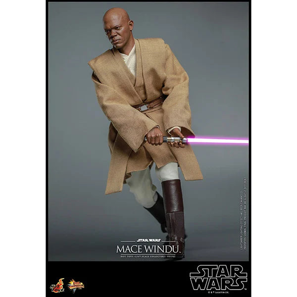 Hot Toys: Star Wars - Episode II - Mace Windu - Actionfigur 1/6 - 32 cm