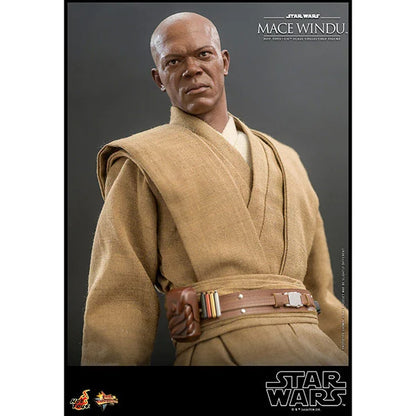 Hot Toys: Star Wars - Episode II - Mace Windu - Actionfigur 1/6 - 32 cm