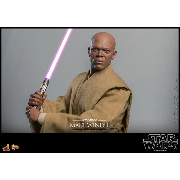 Hot Toys: Star Wars - Episode II - Mace Windu - Actionfigur 1/6 - 32 cm