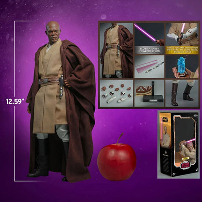 Hot Toys: Star Wars - Episode II - Mace Windu - Actionfigur 1/6 - 32 cm