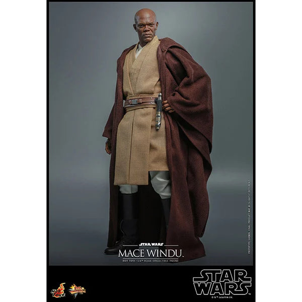 Hot Toys: Star Wars - Episode II - Mace Windu - Actionfigur 1/6 - 32 cm