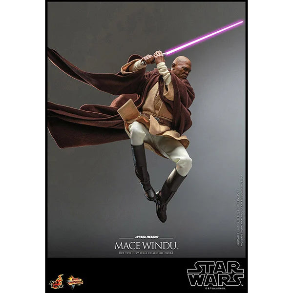 Hot Toys: Star Wars - Episode II - Mace Windu - Actionfigur 1/6 - 32 cm
