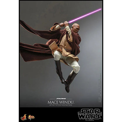 Hot Toys: Star Wars - Episode II - Mace Windu - Actionfigur 1/6 - 32 cm