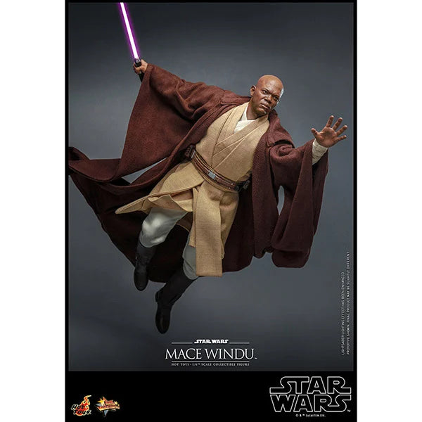 Hot Toys: Star Wars - Episode II - Mace Windu - Actionfigur 1/6 - 32 cm
