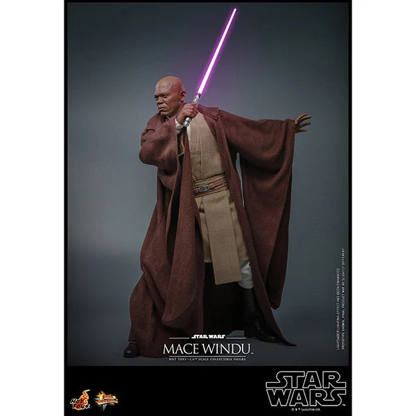 Hot Toys: Star Wars - Episode II - Mace Windu - Actionfigur 1/6 - 32 cm