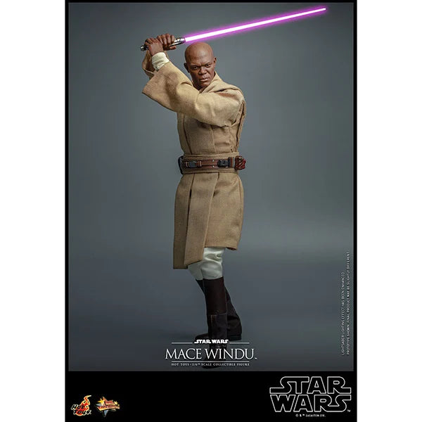 Hot Toys: Star Wars - Episode II - Mace Windu - Actionfigur 1/6 - 32 cm