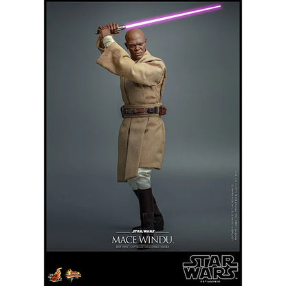 Hot Toys: Star Wars - Episode II - Mace Windu - Actionfigur 1/6 - 32 cm