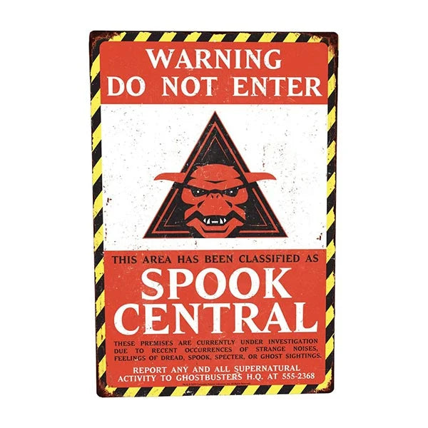 Ghostbusters: Metallschild - Spook Central - 45 x 30 cm