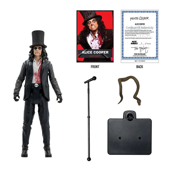 Music Maniacs: Metal - Alice Cooper - Actionfigur - 15 cm