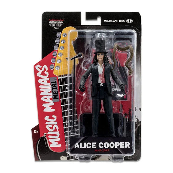 Music Maniacs: Metal - Alice Cooper - Actionfigur - 15 cm