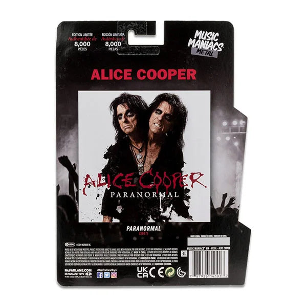 Music Maniacs: Metal - Alice Cooper - Actionfigur - 15 cm