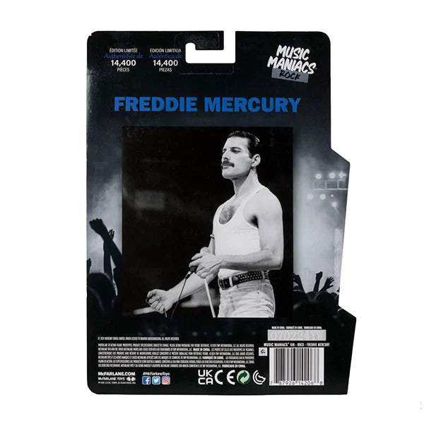 Music Maniacs: Rock - Freddie Mercury - Actionfigur - 15 cm