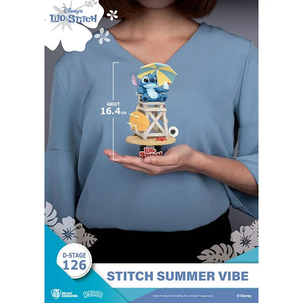 Lilo & Stitch: Disney D-Stage - Stitch Summer Vibe - PVC Diorama - 126 - 16 cm