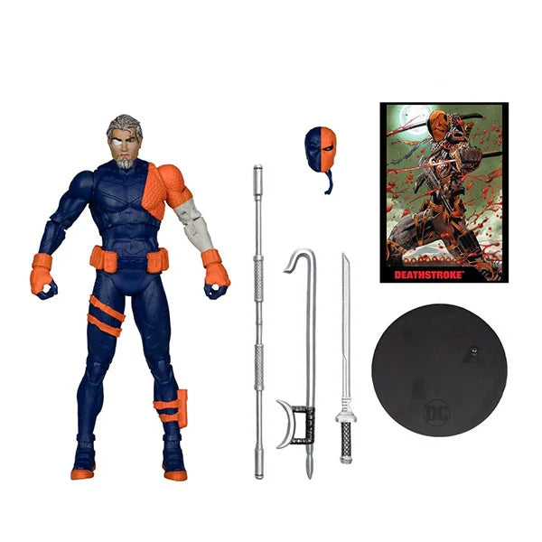 DC Direct Page Punchers: Deathstroke (DC Rebirth) - Actionfigur & Comic - 18 cm