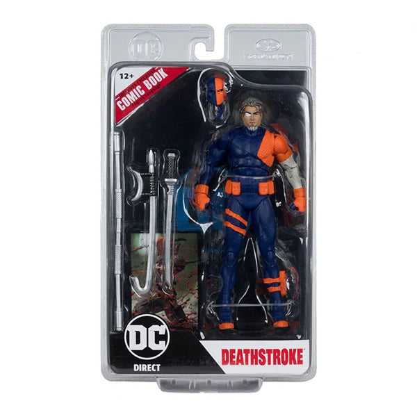 DC Direct Page Punchers: Deathstroke (DC Rebirth) - Actionfigur & Comic - 18 cm