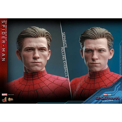 Hot Toys: Spider-Man (New Red and Blue Suit) - No Way Home - Movie Masterpiece - Actionfigur 1/6 - 28 cm